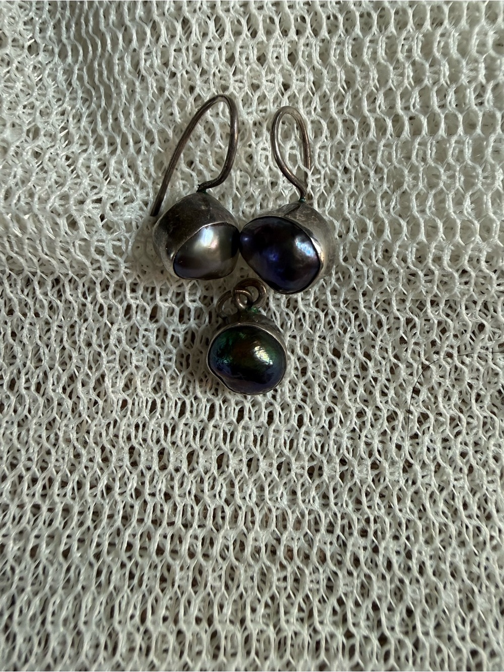 Sundance Sterling Pearl Earring, Pendant Set